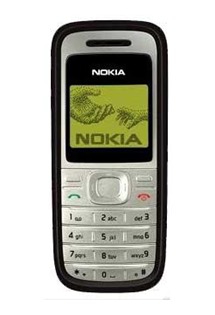 Nokia 1200 Black - jednoduch� ovl�d�n�, n�zk� cena