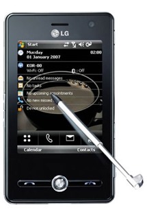LG KS20 - 3G, Wi-Fi, foto 2Mpix, BT, MP3, MicroSD, dotykov� displej, MS Windows Mobile