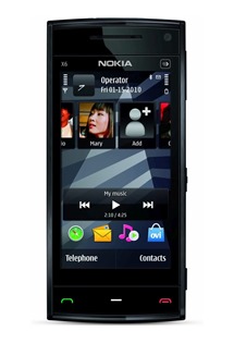 Nokia X6 Black 16GB + dr��k do auta