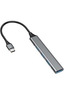 4smarts 4v1 USB-C HUB šedý