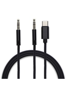 4smarts SoundCord audio kabel 3,5mm jack > 3,5mm jack a USB-C 1,2m černý