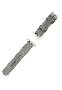 4smarts látkový řemínek pro Apple Watch Series 6/5/4/SE (40mm) a Series 3/2/1 (38mm) šedý