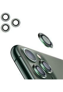 4smarts Second Glass PRO tvrzené sklo na čočku fotoaparátu pro Apple iPhone 11 Pro / 11 Pro Max 3ks zelené