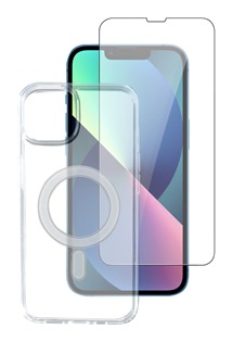 4smarts 360 X-Pro Full Frame tvrzen sklo ern + zadn kryt MagSafe pro Apple iPhone 13 Pro Max