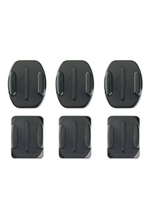 GoPro Zak�iven� + ploch� nalepovac� dr��ky (Curved + Flat Adhesive Mounts) pro v�echny GoPro kamery