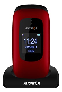 Aligator V600 Senior Red / Black + stoln� nab�je�ka