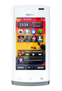 Nokia 500 White Silver