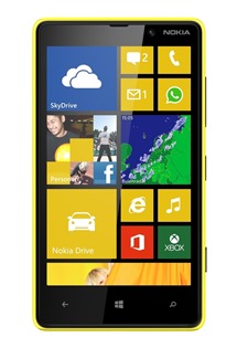 Nokia Lumia 820 Yellow