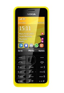 Nokia 301 Yellow