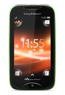 Sony Ericsson WT13i Mix Walkman Green on Black
