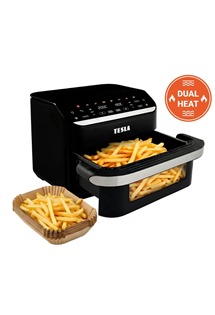 TESLA AirCook DualHeat QD575 XXL multifunk�n� du�ln� digit�ln� horkovzdu�n� frit�za