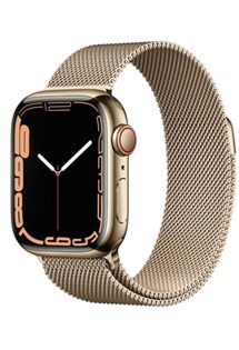Apple Watch Series 7 Cellular 41mm Gold/Gold Milanese Loop