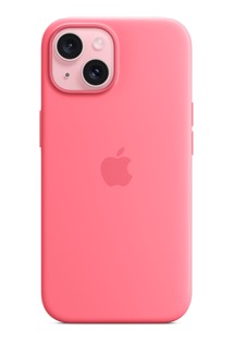 Apple silikonový zadní kryt s podporou MagSafe pro Apple iPhone 15 růžový