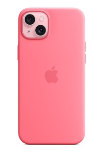 Apple silikonový zadní kryt s podporou MagSafe pro Apple iPhone 15 Plus růžový