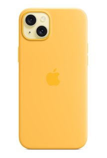 Apple silikonový zadní kryt s podporou MagSafe pro Apple iPhone 15 Plus paprskově žlutý