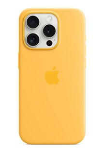 Apple silikonový zadní kryt s podporou MagSafe pro Apple iPhone 15 Pro paprskově žlutý