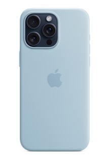Apple silikonový zadní kryt s podporou MagSafe pro Apple iPhone 15 Pro Max světle modrý