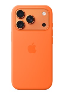 Apple silikonov zadn kryt s podporou MagSafe pro Apple iPhone 17 Pro oranov