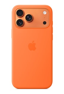 Apple silikonov zadn kryt s podporou MagSafe pro Apple iPhone 17 Pro Max oranov