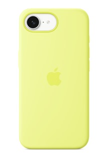 Apple silikonov zadn kryt pro Apple iPhone 16e neonov lut