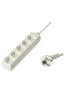 PremiumCord prodluovac kabel 3m, 5x zsuvka  bl