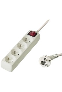 PremiumCord prodlu�ovac� kabel 2m 4x z�suvka