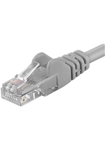 PremiumCord CAT6 UTP 15m šedý síťový kabel