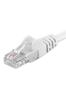 PremiumCord CAT5e UTP 10m bílý síťový kabel