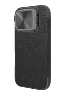 Nillkin Qin Book Prop flipov� pouzdro s krytkou kamery/stoj�nkem pro Apple iPhone 16 �ern�