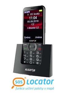 Aligator A900 Senior ern + nabjec stojnek