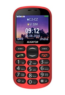 Aligator A880 GPS Senior Red + nabjec stojnek