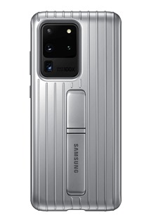 Samsung tvrzený zadní kryt se stojánkem pro Samsung Galaxy S20 Ultra stříbrný (EF-RG988CSEGEU)