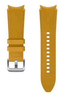 Samsung polokožený řemínek pro Samsung Galaxy Watch4 (velikost S/M) hořčičně žlutý (ET-SHR88SYEGEU)