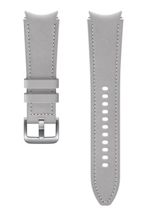 Samsung polokožený řemínek pro Samsung Galaxy Watch4 (velikost M/L) stříbrný (ET-SHR89LSEGEU)