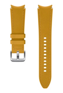 Samsung polokožený řemínek pro Samsung Galaxy Watch4 (velikost M/L) hořčičně žlutý (ET-SHR89LYEGEU)