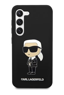 Karl Lagerfeld Ikonik NFT silikonový zadní kryt pro Samsung Galaxy S23 černý