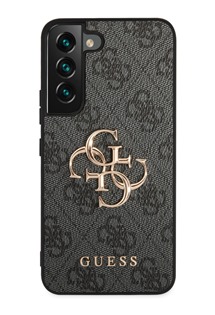 Guess 4G Metal Logo zadní kryt pro Samsung Galaxy S23 šedý