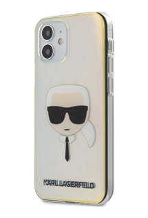 Karl Lagerfeld Head zadní kryt pro Apple iPhone 12 mini perleťový (KLHCP12SPCKHML)