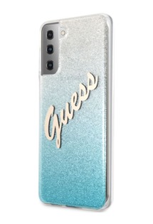 Guess Vintage Gradient zadní kryt pro Samsung Galaxy S21+ světle modrý (GUHCS21MPCUGLSBL)