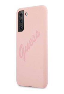 Guess Vintage zadní kryt pro Samsung Galaxy S21+ růžový (GUHCS21MLSVSPI)