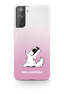 Karl Lagerfeld Choupette Eats zadní kryt pro Samsung Galaxy S21+ růžový (KLHCS21MCFNRCPI)