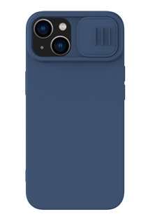Nillkin CamShield Silky Magnetic zadn silikonov kryt s krytkou kamery pro Apple iPhone 14 Plus modr