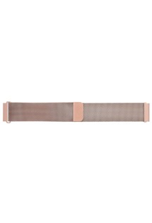 Tactical 22mm Loop Magnetický kovový pásek pro smartwatch růžový