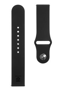 Tactical 22mm silikonový řemínek pro smartwatch černý