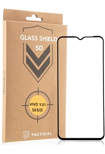 Tactical Glass Shield tvrzené sklo pro vivo Y21 / Y21s Full Frame černé