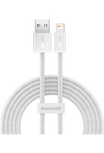 Baseus Dynamic Series USB-A / Lightning 2m opletený bílý kabel