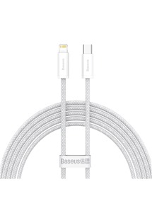 Baseus Dynamic Series USB-C / Lightning 2m opletený bílý kabel