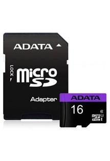 ADATA Premier Class microSDHC 16GB + SD adaptér