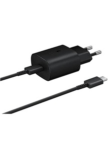 Samsung 25W nabíječka s kabelem EP-DA705BBE USB-C černá,bulk (EP-TA800EBE)