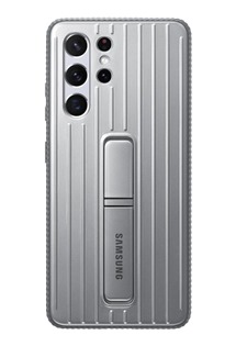 Samsung tvrzený zadní kryt se stojánkem pro Samsung Galaxy S21 Ultra stříbrné (EF-RG998CJE)